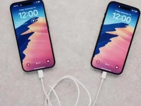 安陆苹果15维修店分享iPhone15可以给安卓充电吗 